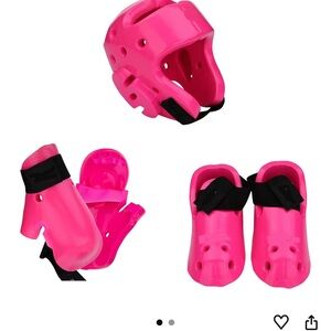 Kids Pink Protective Gear Set